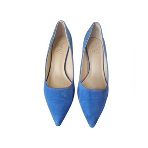 Franco Sarto Blue Suede Women's Pumps Pointed-toe Sz US 38,5